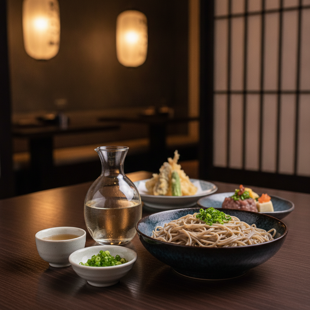 蕎麦と日本酒のペアリング完全ガイド:選び方から懐石の楽しみ方まで